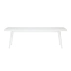 Plank and Beam Mid Century Double Wood Entryway Bench - 56.3 L x 16.5 W x 17.5 H