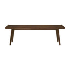 Plank and Beam Mid Century Double Wood Entryway Bench - 56.3 L x 16.5 W x 17.5 H