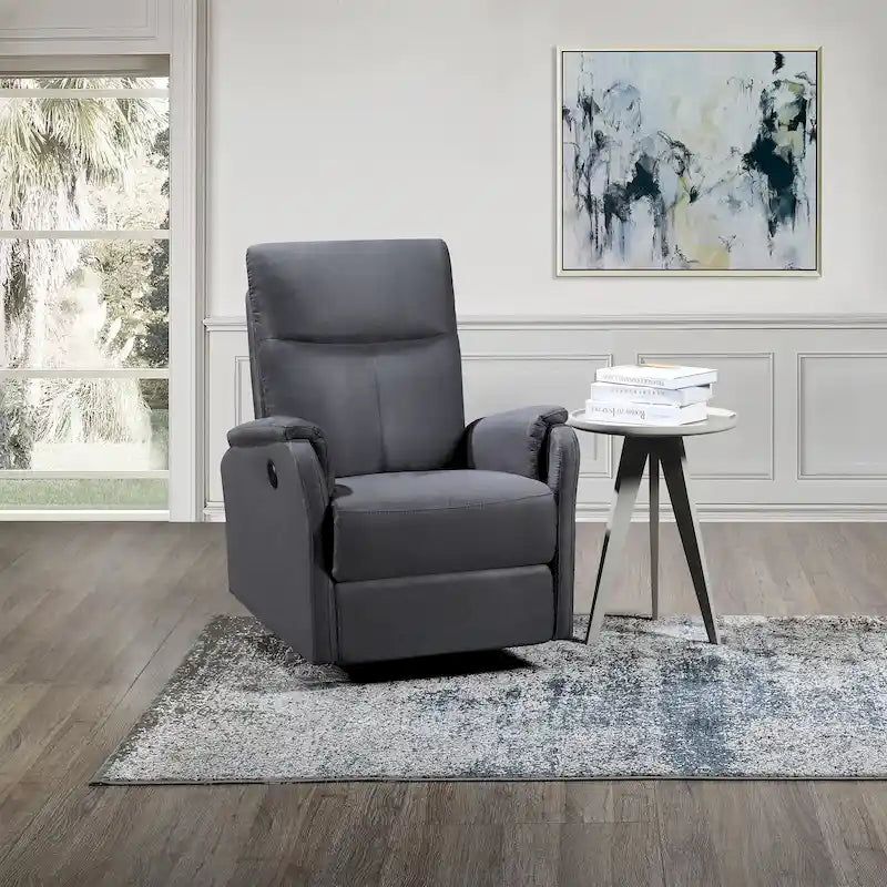 Power Recliner Chair With Usb Charge Port , Recliner Single Chair For Living Room , Bed Room