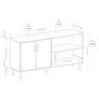 Middlebrook Cassandra 58-inch Bookmatch TV Stand