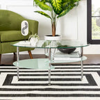 Middlebrook Toston Modern Frosted Glass 38 Coffee Table