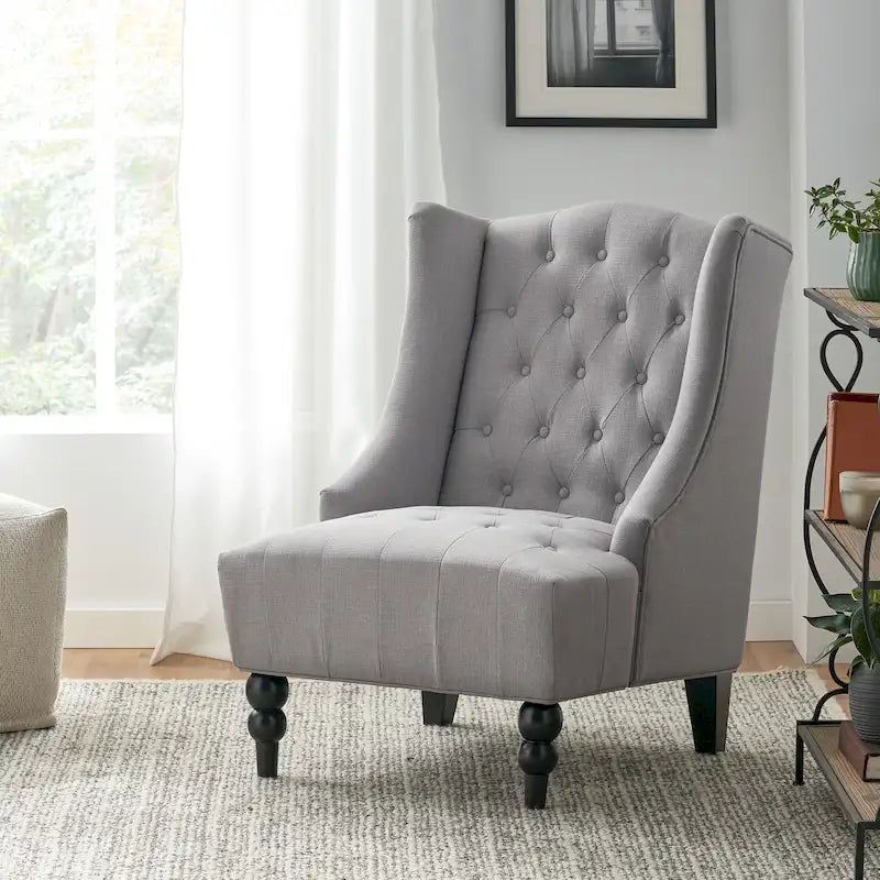 Christopher Knight Home Toddman Tufted High-Back Club Chair - 27.25 L x 33.75 W x 38.50 H