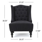 Christopher Knight Home Toddman Tufted High-Back Club Chair - 27.25 L x 33.75 W x 38.50 H