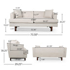 Mableton Indoor Upholstered 3-seater Sofa by Christopher Knight Home