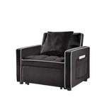 Three-in-One Folding Sofa Chair Bed with Adjustable Back - 33.85 x 35.43 x 31.10
