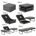 Designs4Comfort Folding Bed Ottoman Coffee Table