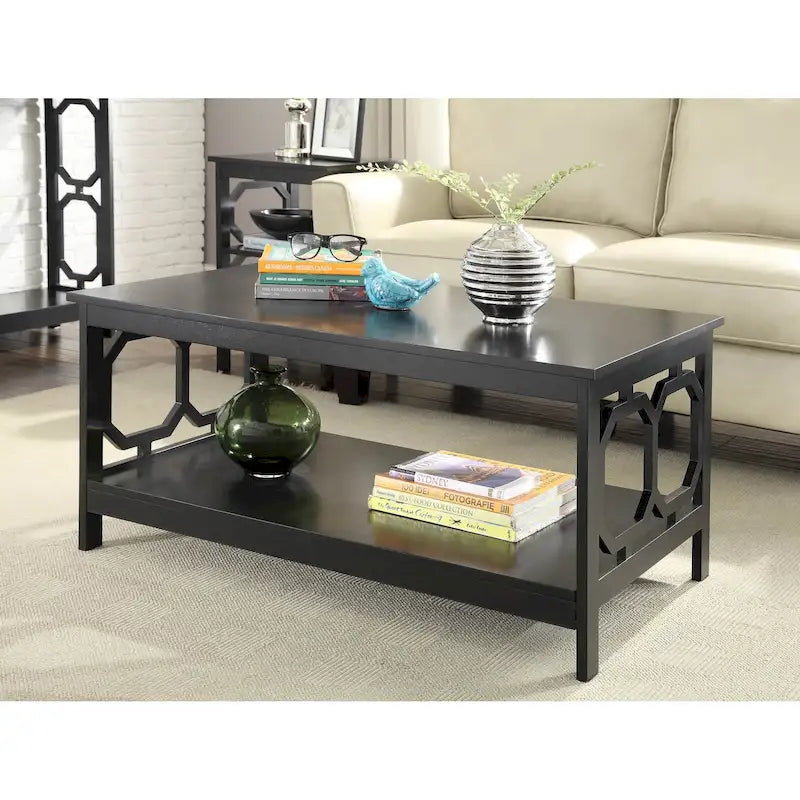 Convenience Concepts Omega Coffee Table with Shelf