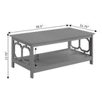 Convenience Concepts Omega Coffee Table with Shelf