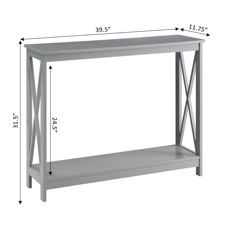 Convenience Concepts Oxford Console Table with Shelf
