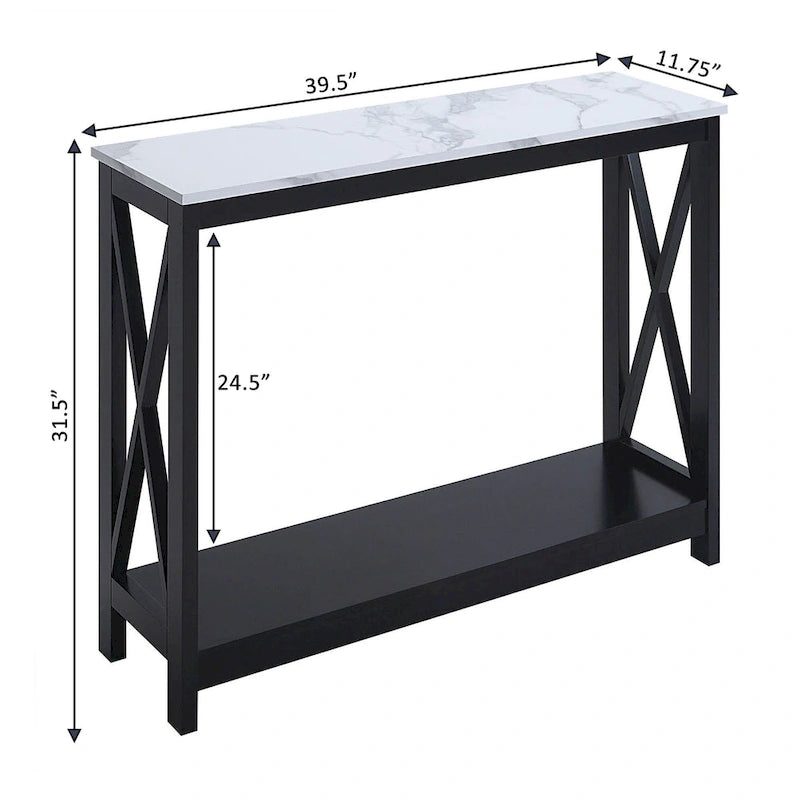 Convenience Concepts Oxford Console Table with Shelf