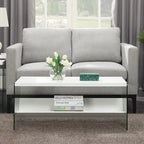 Convenience Concepts SoHo Glass Coffee Table with Shelf
