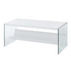 Convenience Concepts SoHo Glass Coffee Table with Shelf