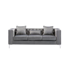 Velvet Fabric Sofa Loveseat Living Room Set