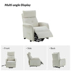 Elisa Power Remote Lift Assist Recliner Set Of 2 with Metal Base