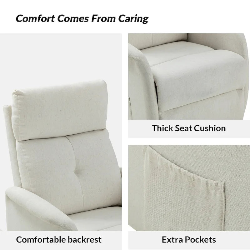 Elisa Power Remote Lift Assist Recliner Set Of 2 with Metal Base