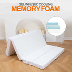 Cheer Collection 4 Folding Sofa Bed with 1 Gel Infused Memory Foam