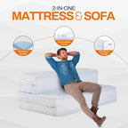 Cheer Collection 4 Folding Sofa Bed with 1 Gel Infused Memory Foam