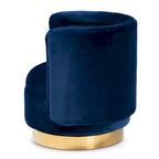 Saffi Glam and Luxe Upholstered Swivel Accent Chair