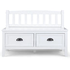 WYNDENHALL Portland SOLID WOOD 42 inch Wide Transitional Entryway Storage Bench with Drawers - 42 Inches wide