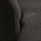KINWELL 32W Boucle Upholstered Swivel Barrel Accent Armchair