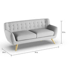Carson Carrington Brandbu Button-tufted Modern Sofa