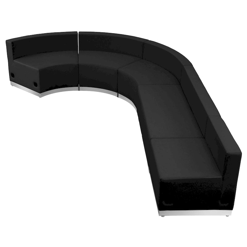 5 PC LeatherSoft Modular Reception Configuration w/Taut Back &Seat