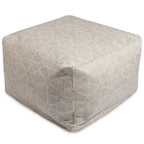  Indoor Charlie Cotton Ottoman Pouf 27 in L x 27 in W x 17 in H