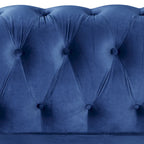 Morden Fort Classic Tufted Velvet Upholstered Chesterfield Club Loveseat and Sofa 2Pieces with Nailhead for Living Room