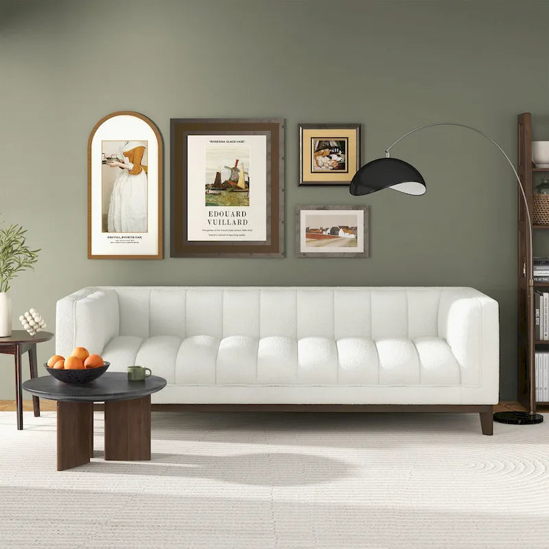Jasmine Mid Century Modern Luxury Boucle Couch