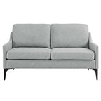 Corland Upholstered Fabric Loveseat