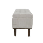 Louise Tufted Storage Bench, Light Beige 54 By Kosas Home