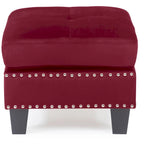 Copper Grove Meharrize Tufted Velvet Ottoman