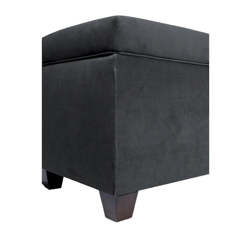 SOLE SECRET DUO 10 Button Linen & Shoe Storage Bench - OBSESSION
