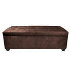 SOLE SECRET DUO 10 Button Linen & Shoe Storage Bench - OBSESSION