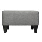 MJL Furniture MAX Squared Decorative Button Tufted Upholstered Grey Firm Ottoman