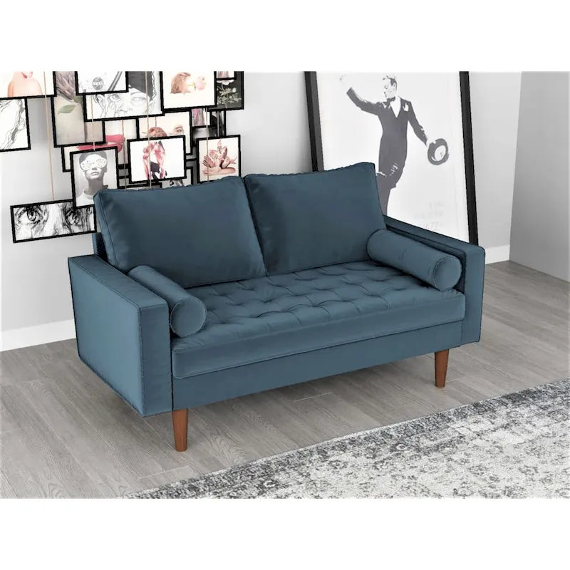 US Pride Lopez Mid-century Loveseat