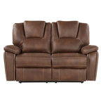 Steve Silver Kameryn Faux Leather Manual Reclining Loveseat