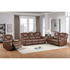 Steve Silver Kameryn Faux Leather Manual Reclining Loveseat