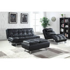 Isley Upholstered Chaise with Arched Base