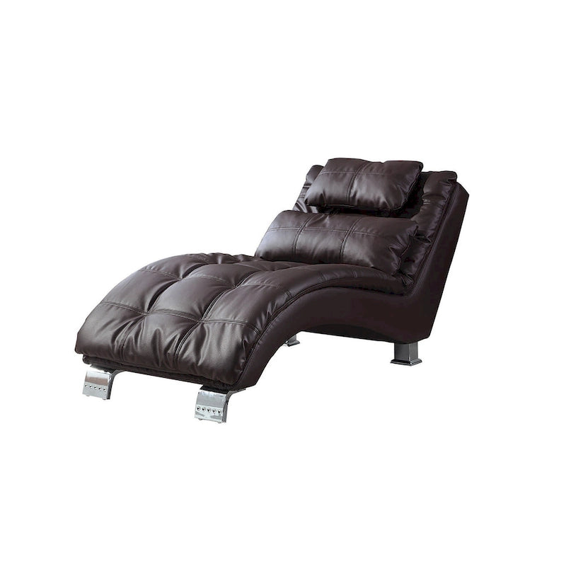 Isley Upholstered Chaise with Arched Base
