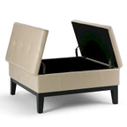 WYNDENHALL Lancaster 36-in. Wide Contemporary Square Table Ottoman