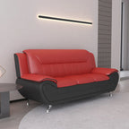 William Street Faux Leather Upholstered 2PCS Living Room Set