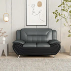 William Street Faux Leather Upholstered 2PCS Living Room Set