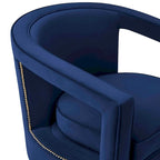 Stark Modern Velvet Swivel Accent Chair