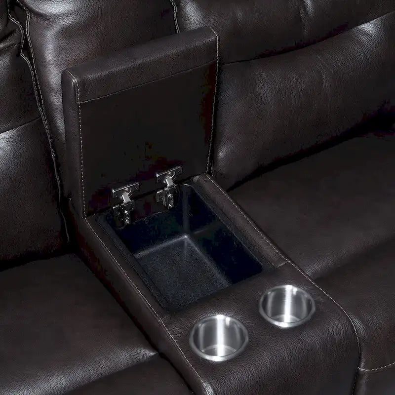 Steve Silver Ferndale Power Reclining Top Grain Leather Sofa