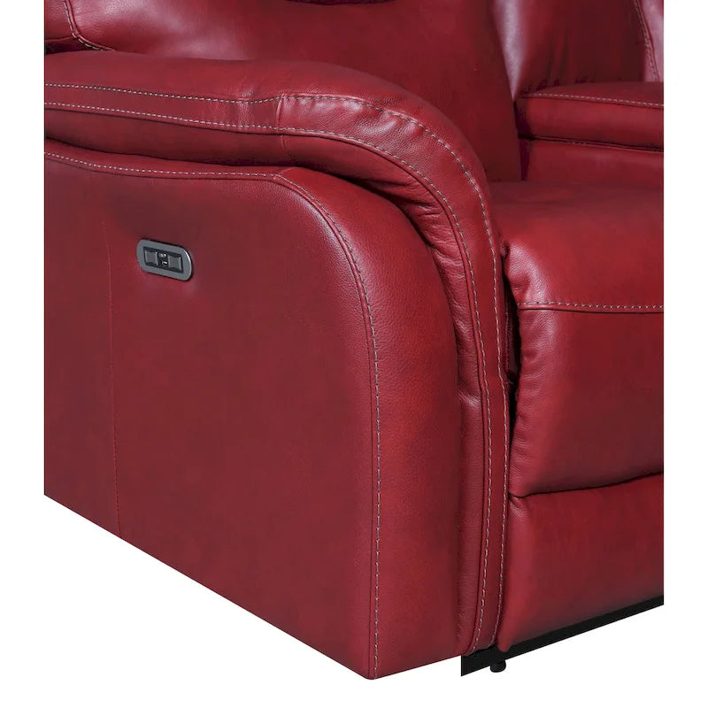 Steve Silver Ferndale Power Reclining Top Grain Leather Sofa