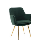 Porthos Home Gemma Velvet and Goldtone Metal Accent Chair