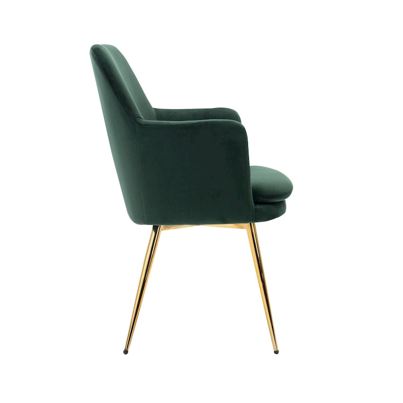 Porthos Home Gemma Velvet and Goldtone Metal Accent Chair