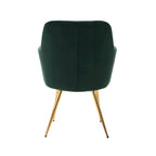 Porthos Home Gemma Velvet and Goldtone Metal Accent Chair