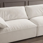 VANOMi 88.6 inch Modern Sofa, Leisure Couch For Gaming Room Living Room - 75' x 24'